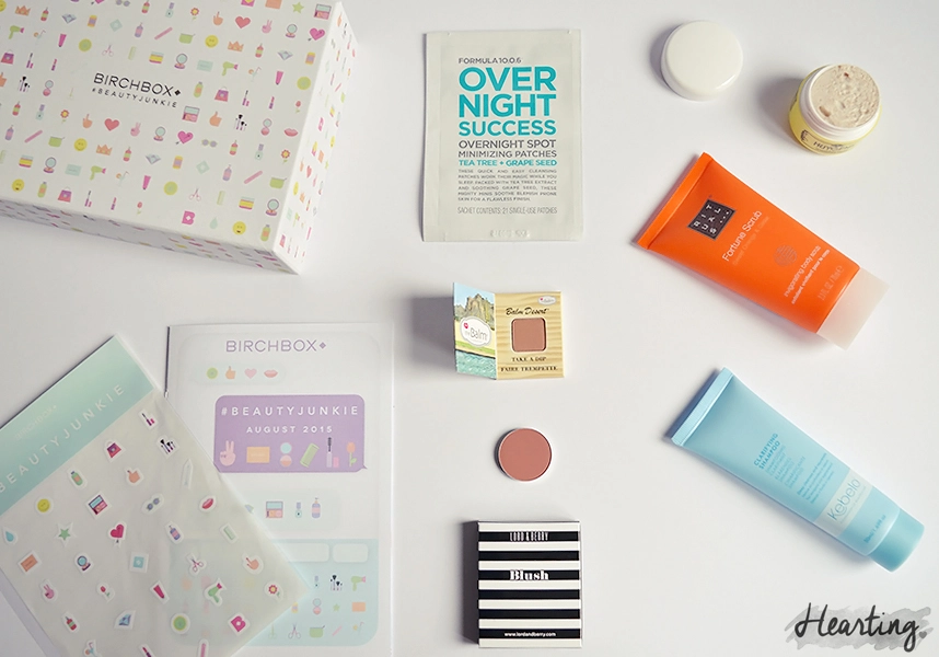 Birchbox #20 | Unboxing and first impressions of the #beautyjunkie August Birchbox